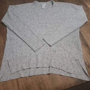 Nordstrom Signature Speckled Gray Cashmere Sweater